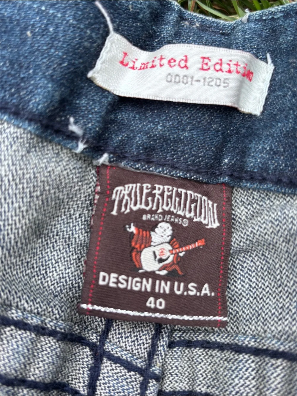 Vintage True Religion USA Men's Blue Denim Jeans - Classic Straight Fit
